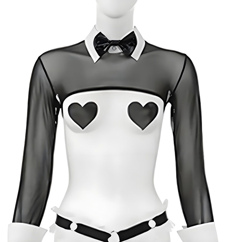 Anime Bunny Maid Uniform Mesh  - đánh giá và giá Garter Belt Set