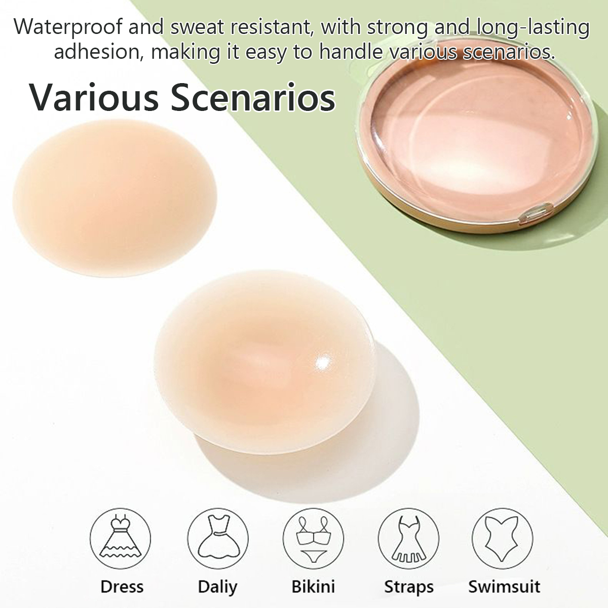3 Pairs Washable Reusable 10cm - đánh giá và giá Nipple Cover Pasties