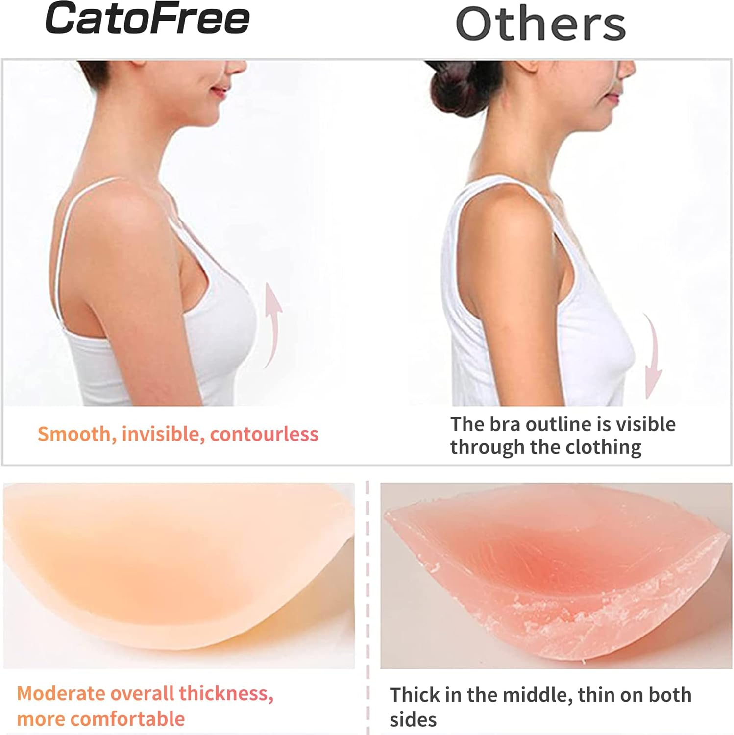 Push-Up Wire-Free Solid Silico - đánh giá và giá Silicone Bra Adhesive