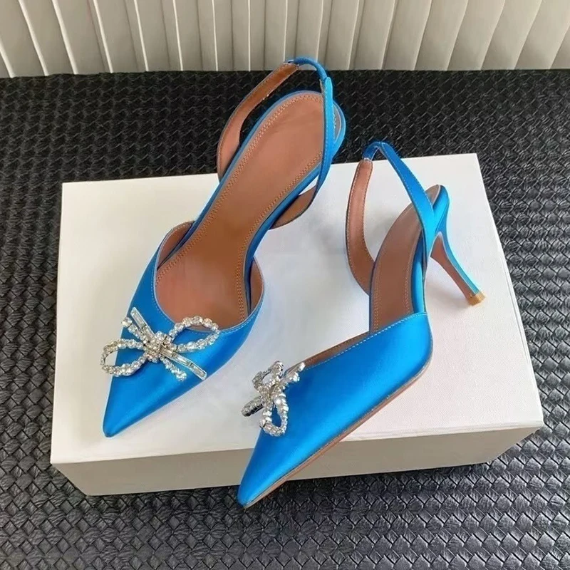 Crystal Bow-knot Thin Heels Sa - đánh giá và giá Slip Dress Satin